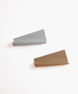 Design wall shelf in the shape of paper origami