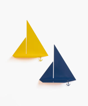 Mensola di design a forma di barca a vela